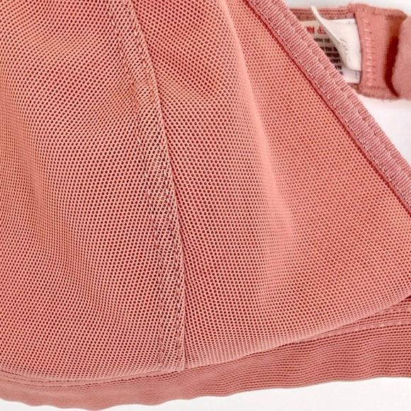 OUT FROM UNDER X URBAN OUTFITTERS Pink Mesh Triangle Bralette Intimates: - Picture 2 of 9